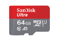 Sandisk MicroSDHC Elite Ultra 64GB 100MB/s Incl Adapter +2Y Rescue Pro + 1Y Magisto - thumbnail