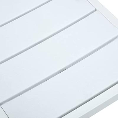 Tuinstoelen 4 st hout-look HDPE wit