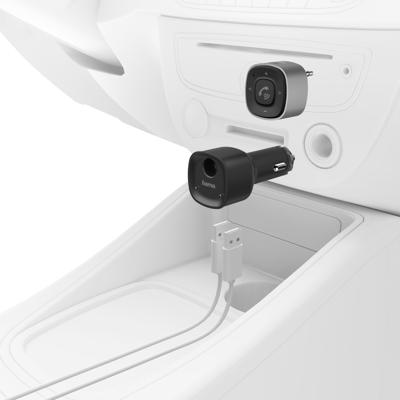 Hama Bluetooth-receiver voor auto, met 3,5-mm-stekker en USB-oplader Kabel Hama Bluetooth-receiver voor auto, met 3,5-mm-stekker en USB-oplader Kabel