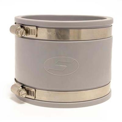 Aquaforte Fernco Flexibele Koppeling 133-118mm - Hoogwaardig PVC Elastomeer & RVS Klembanden