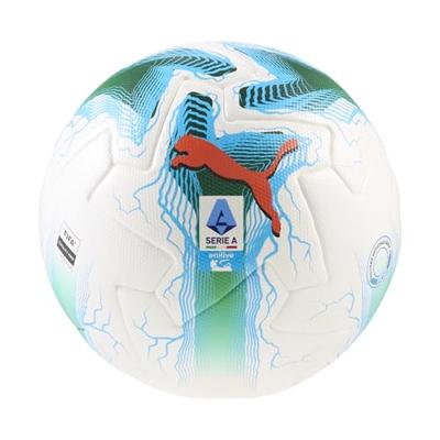PUMA Orbita Serie A WP Voetbal Maat 5 2025-2026 Wit Blauw Groen