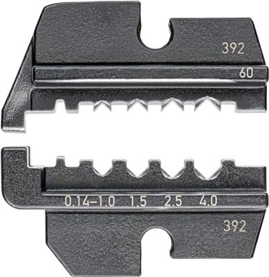 Knipex 97 49 60 Krimpinzetstuk Gedraaide contacten Geschikt voor tangen HTS + Harting 0.14 tot 4 mm² Geschikt voor merk Knipex 97 43 200, 97 43 E, 97 43 E AUS,