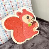 Houten puzzel Nut 16st - DJECO meerkleurig - thumbnail