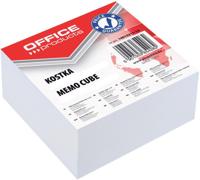 OFFICE products memokubus, gelijmd, 8,5 x 8,5 x 4 cm, wit - thumbnail