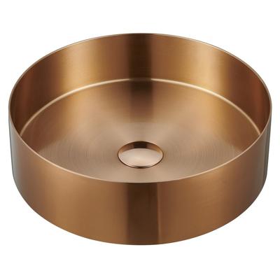 Waskom Sapho Aurum Rond 38 x 11 cm RVS Mat Koper Waskom Sapho Aurum Rond 38 x 11 cm RVS Mat Koper