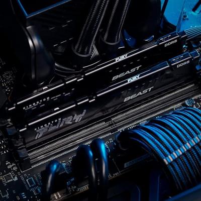 Kingston FURY Beast Werkgeheugenmodule voor PC DDR5 32 GB 1 x 32 GB Non-ECC 6000 MHz 288-pins DIMM CL36 KF560C36BBE-32 Kingston FURY Beast Werkgeheugenmodule voor PC DDR5 32 GB 1 x 32 GB Non-ECC 6000 MHz 288-pins DIMM CL36 KF560C36BBE-32