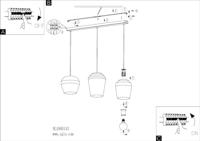 Eglo Taupe hanglampCambaito 3-lichts - 900143 - thumbnail