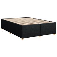 Bedframe zonder matras stof zwart 160x200 cm - thumbnail