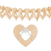 Roze hartjes slinger (3.6m) - thumbnail