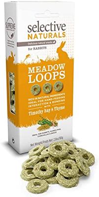 Selective Naturals Meadow Loops with Timothy Hay & Thyme 4x80 g - Supreme