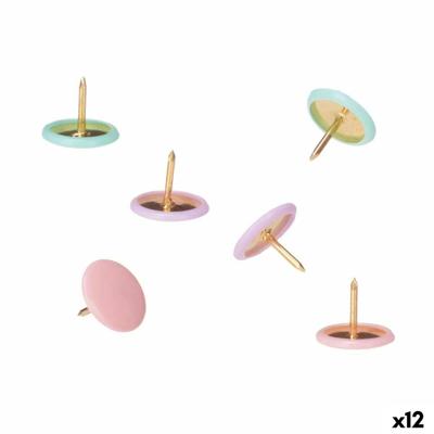 Punaises Pincello Multicolour Metaal (12 Stuks)