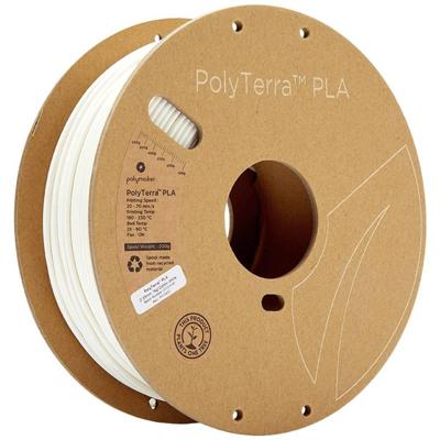 Polymaker 70823 PolyTerra PLA Filament PLA kunststof Gering kunststofgehalte 2.85 mm 1000 g Wit (mat) 1 stuk(s) Polymaker 70823 PolyTerra PLA Filament PLA kunststof Gering kunststofgehalte 2.85 mm 1000 g Wit (mat) 1 stuk(s)