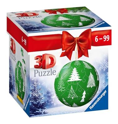Ravensburger kerstbal groen puzzel 3D 56 stukjes Ravensburger kerstbal groen puzzel 3D 56 stukjes
