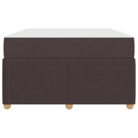 Bedframe met matras met matras Donkerbruin 120 x 190 cm Stof - thumbnail