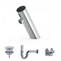 Elektronische Fonteinkraanset Tres Tempo Base Schuine Kraan Chroom - thumbnail