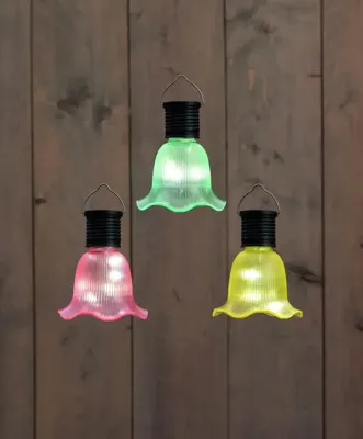 Anna's Collection Led solar lampje bloem 8x10cm