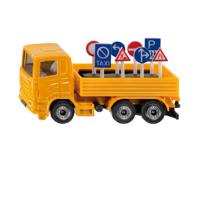 Siku 1322 truck met verkeersborden 7,7cm - thumbnail
