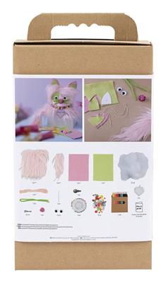 Creativ Company Hobbyset naaien, kat, diverse kleuren, 1 doos