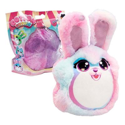 Cotton Cuties Mini geurende suikerspin knuffel - 12 cm
