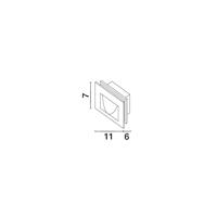 Lyora InbouwlampKrypton grijs 11cm - 726401 - thumbnail