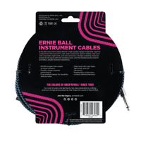 Ernie Ball 6060 Braided Instrument Cable, 7.5 meter, Black/Blue - thumbnail