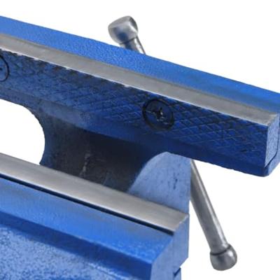 Bankschroef 100 mm gietijzer blauw - thumbnail