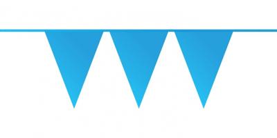 Haza Vlaggenlijn 10mtr kunststof lichtblauw