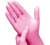 Handschoen hynex nitril s roze 3.5gr 100 stuks - thumbnail