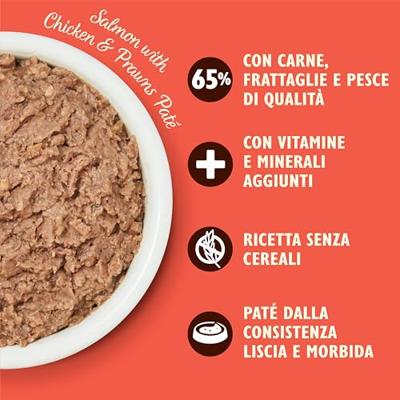 Lily&apos;s Kitchen Paté zalm met kip en garnalen natvoer kat 1 tray (19 x 85 g) - thumbnail