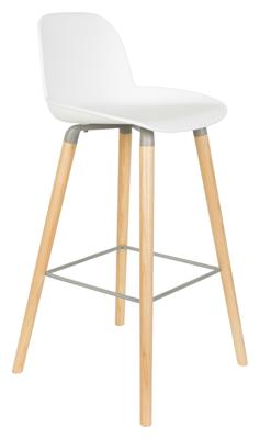 Zuiver Barkruk 'Albert Kuip' PP, kleur Wit (zithoogte 75cm) Zuiver Barkruk 'Albert Kuip' PP, kleur Wit (zithoogte 75cm)