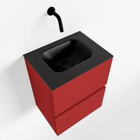 MONDIAZ ADA 40cm toiletmeubel fire. LEX wastafel urban midden zonder kraangat - thumbnail