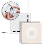 Paulmann LumiTiles Basic Set Square 10x10cm 78401 LED-paneel basisset LED 2.2 W Warmwit Wit - thumbnail