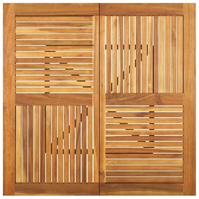 Tuintafel 110x110x75 cm massief acaciahout