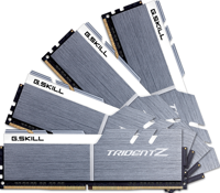 G.Skill Trident Z F4-3200C16Q-32GTZSW - Geheugen - DDR4 - 32 GB: 4 x 8 GB - 288-PIN - 3200 MHz - CL16 - thumbnail