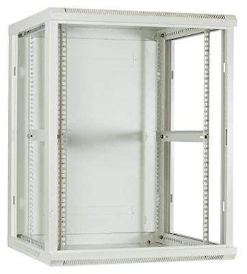 DSI 15U witte wandkast met glazen deur - DS6615W server rack