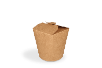 Wok to Go beker 16oz 400ml kraft - thumbnail