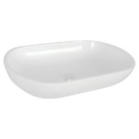 Differnz Ovalo Opzet wastafel Ovaal 54x34x12cm Poly wit 38.253.05 - thumbnail