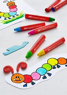 Faber Castell FC-120034 Waskrijt Jumbo In Opbergbox 24 Stuks