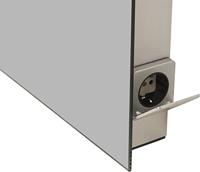 Saqu Plain Spiegel met LED verlichting en stopcontact 60x80 cm - thumbnail