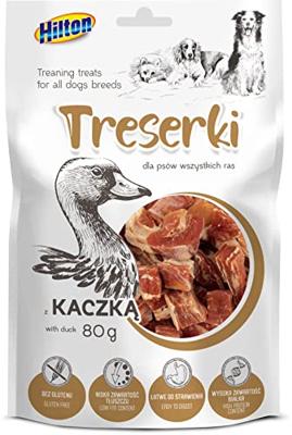 HILTON Treaning treats Duck - Hondensnack - 80g