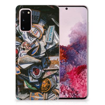 Samsung Galaxy S20 | Siliconen hoesje | met foto Badges Samsung Galaxy S20 | Siliconen hoesje | met foto Badges