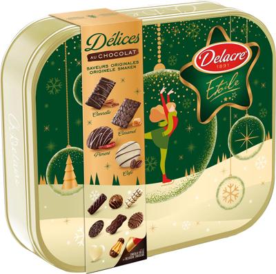 Delacre Délices au chocolat, blikken doos van 485 g