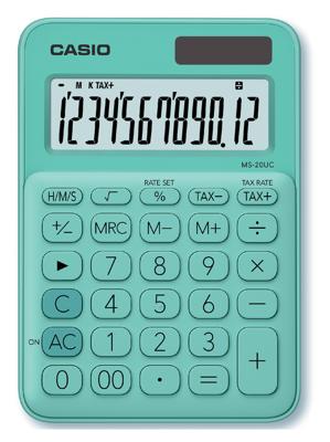 Casio bureaurekenmachine MS-20UC, groen