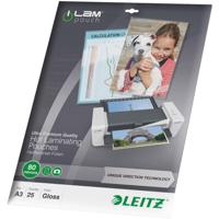 Leitz UDT lamineerhoes ft A3, 160 micron (2 x 80 micron), pak van 25 stuks - thumbnail