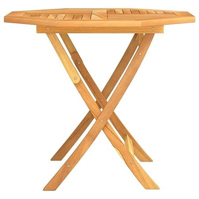 Tuintafel inklapbaar 85x85x76 cm massief teakhout