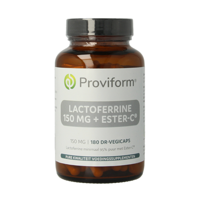 Lactoferrine puur 150mg + ester C 180 Vegetarische capsules