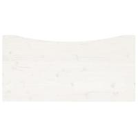 Bureaublad 100x60x2,5 cm massief grenenhout wit - thumbnail