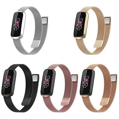 Fitbit Luxe - Milanese bandje - Zwart Fitbit Luxe - Milanese bandje - Zwart