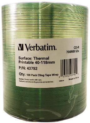 Verbatim 43792 blanco CD-R 700 MB 100 stuk(s)