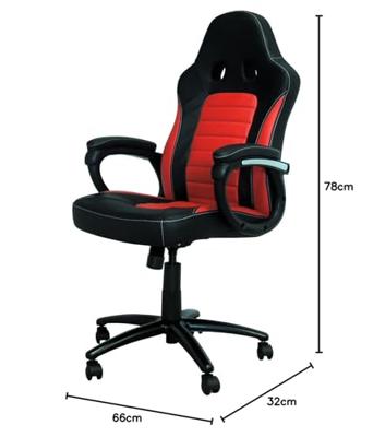 LC-Power CL-RC-BR bureau- en computerstoel Gecapitonneerde zitting Gecapitonneerde rugleuning LC-Power CL-RC-BR bureau- en computerstoel Gecapitonneerde zitting Gecapitonneerde rugleuning